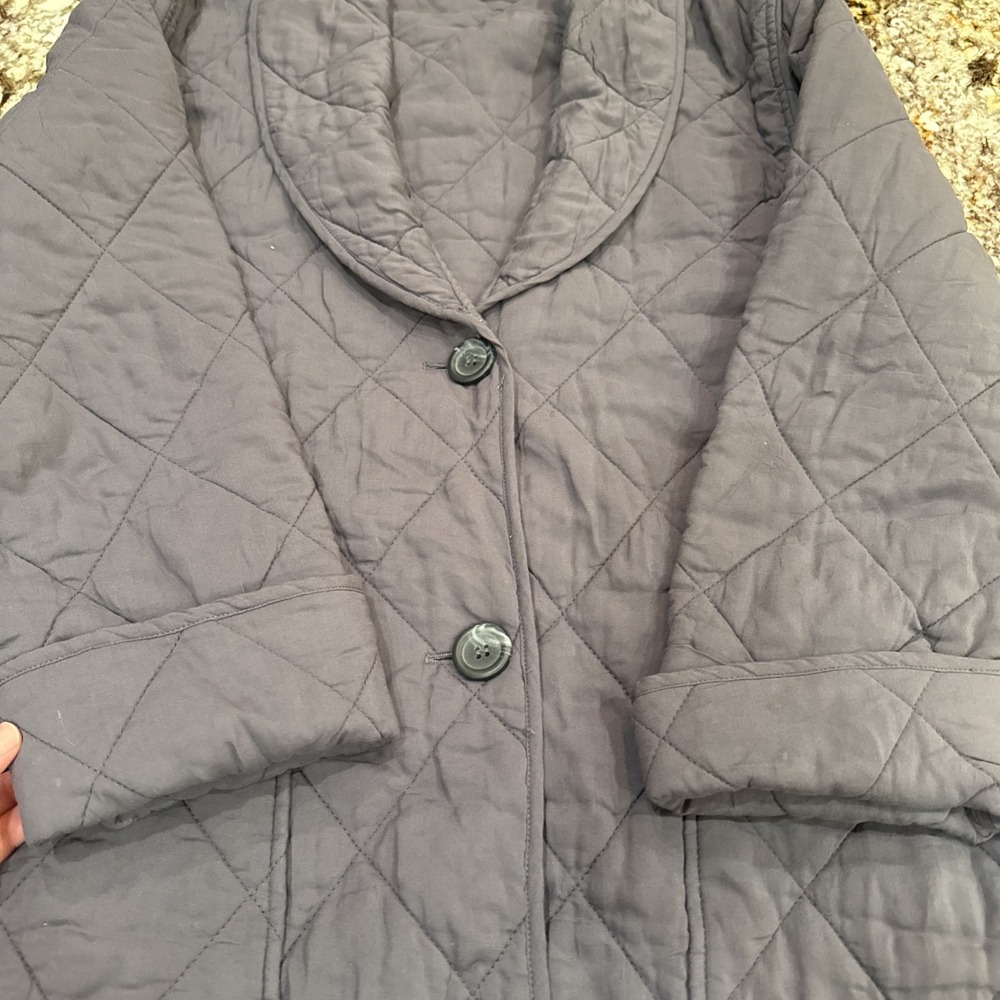 Free People Women's XS Oversized Gray Quilted Happy Day Dreamer Jacket - Picture 13 of 13